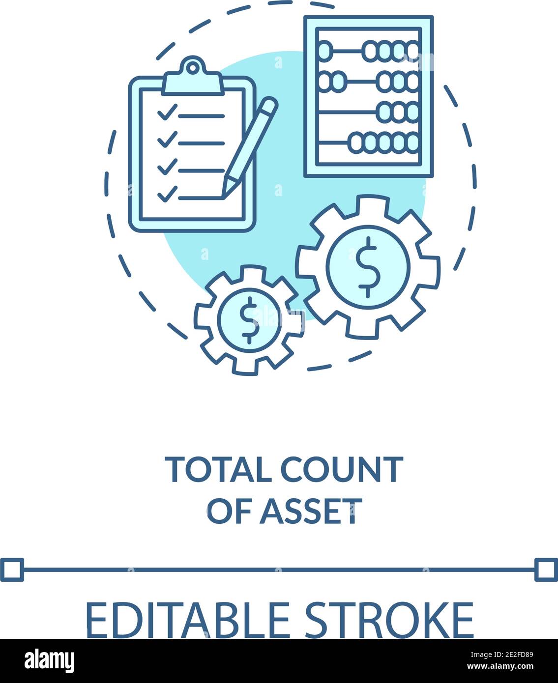 Total asset count concept icon Stock Vector Image & Art Alamy