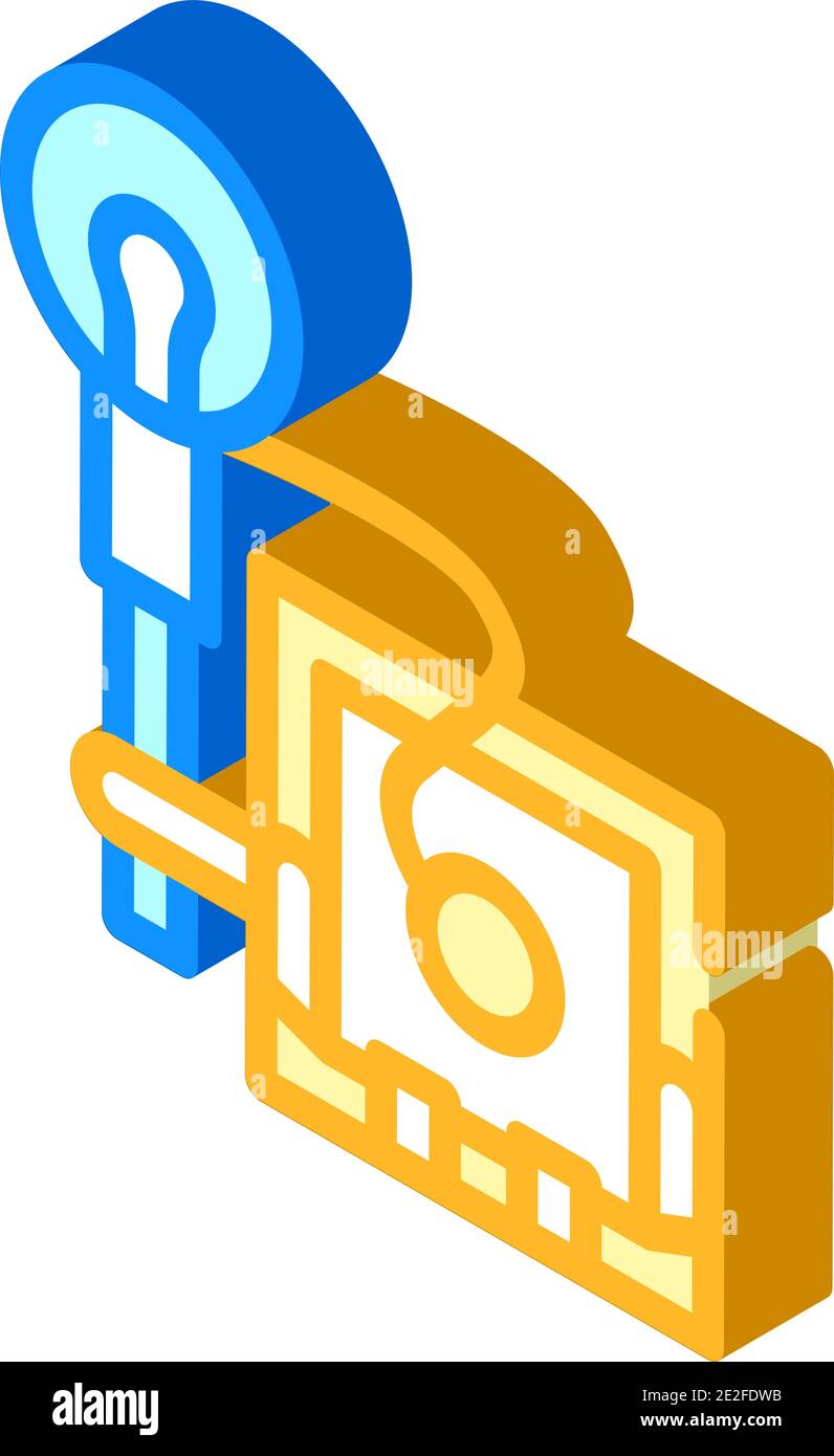 vintage photo camera isometric icon vector illustration Stock Vector ...