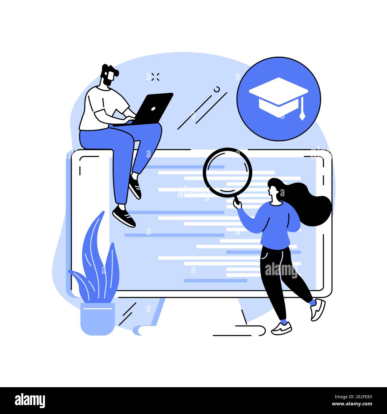 IT management courses abstract concept vector illustration Stock Vector ...