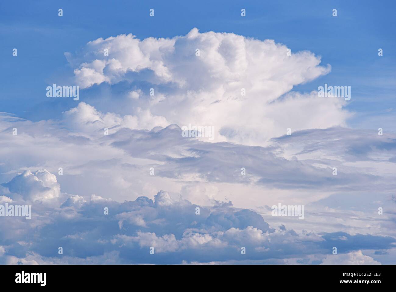 White clouds against blue sky for a background Stock Photo - Alamy