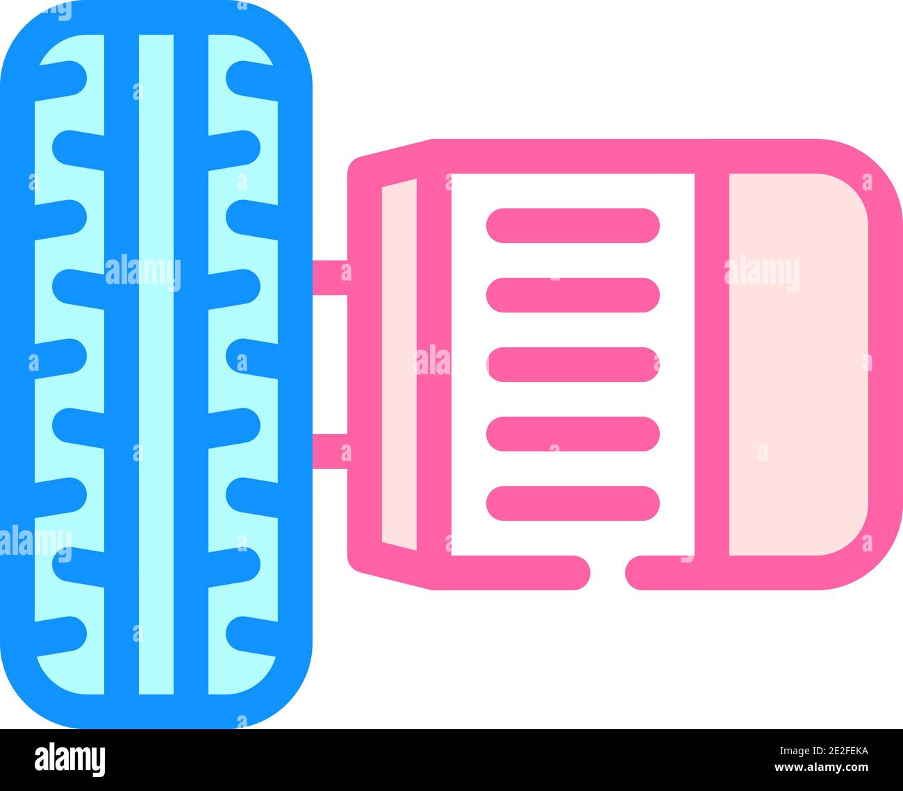 electric motor on wheel color icon vector illustration Stock Vector ...
