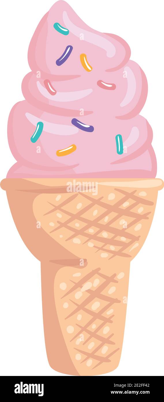 ice cream cone icon vector design Stock Vector Image & Art - Alamy