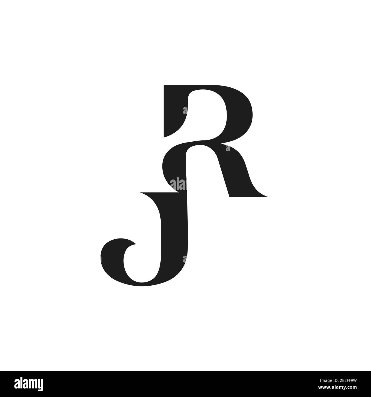 initial jr letter logo vector template design creative abstract letter rj logo design linked letter rj logo design 2E2FF9W