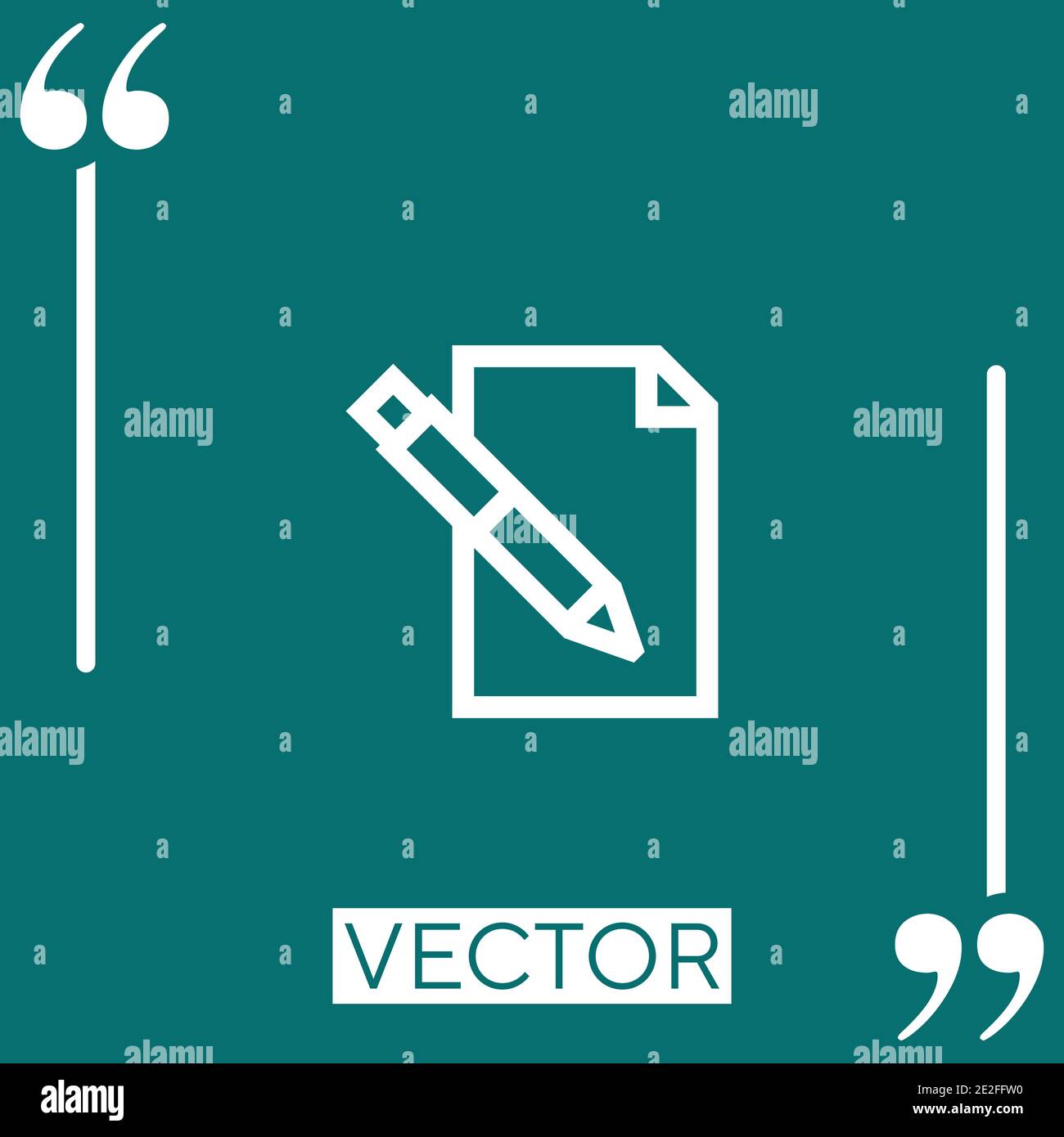 note vector icon Linear icon. Editable stroke line Stock Vector Image ...