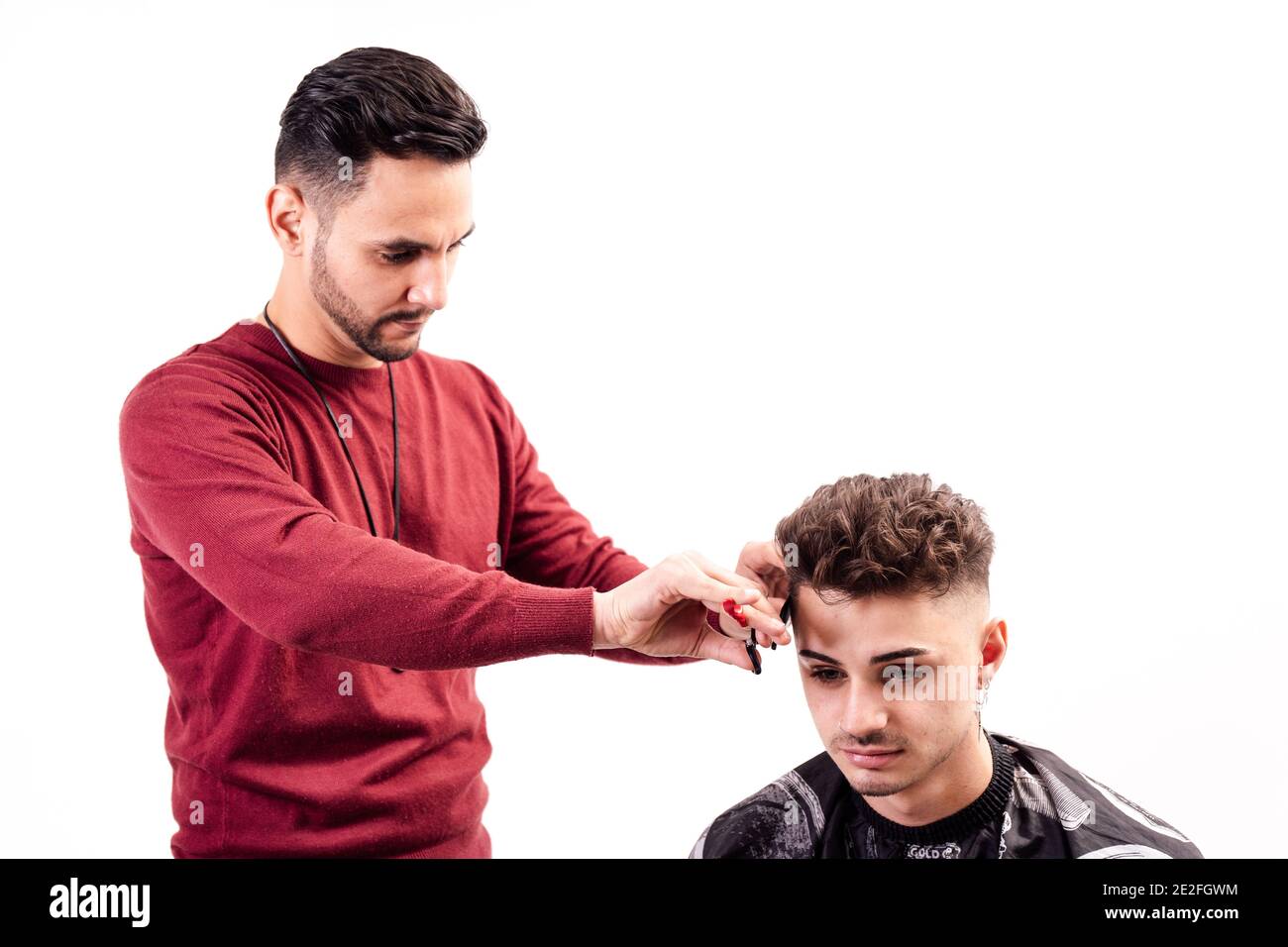 Hair cutting professional hairdresser Cut Out Stock Images Pictures Hair cutting professional hairdresser Cut Out Stock Images Pictures