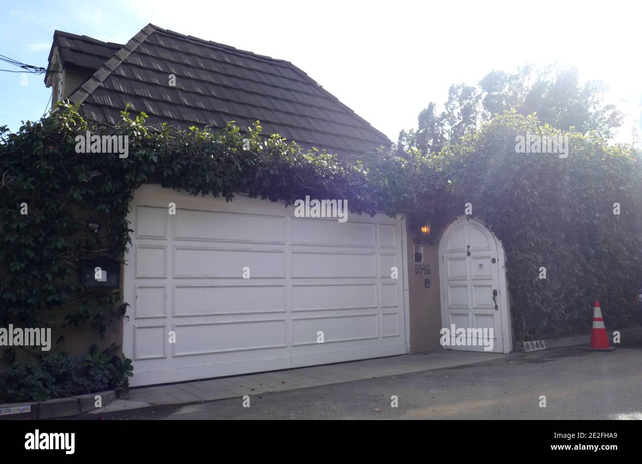 Los Angeles, California, USA 13th January 2021 A general view of atmosphere of former home/residence of actor Errol Flynn and wife actress Lili Damira at 8946 Appian Way on January 13, 2021 in Los Angeles, California, USA. Photo by Barry King/Alamy Stock Photo Stock Photo