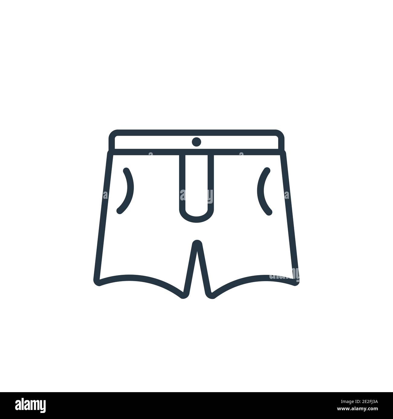 Boxers outline vector icon. Thin line black boxers icon, flat vector simple  element illustration from editable clothes concept isolated on white backg  Stock Vector Image & Art - Alamy