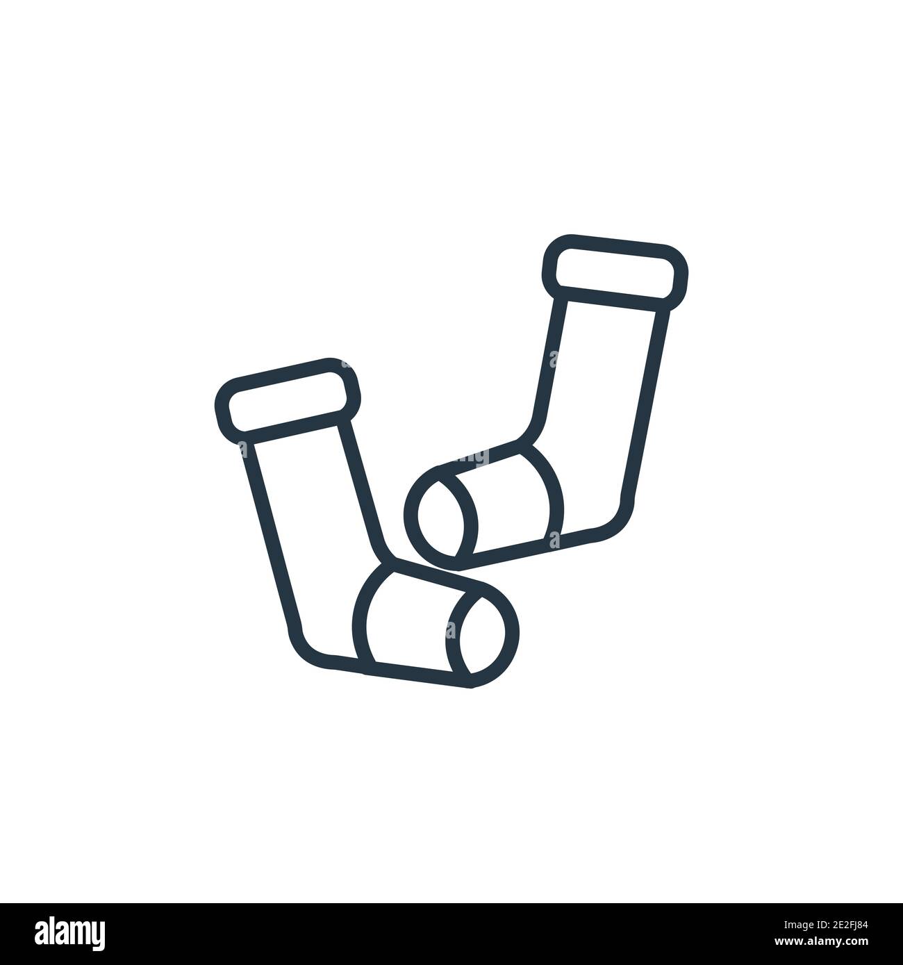 Stockings outline vector icon. Thin line black stockings icon, flat ...