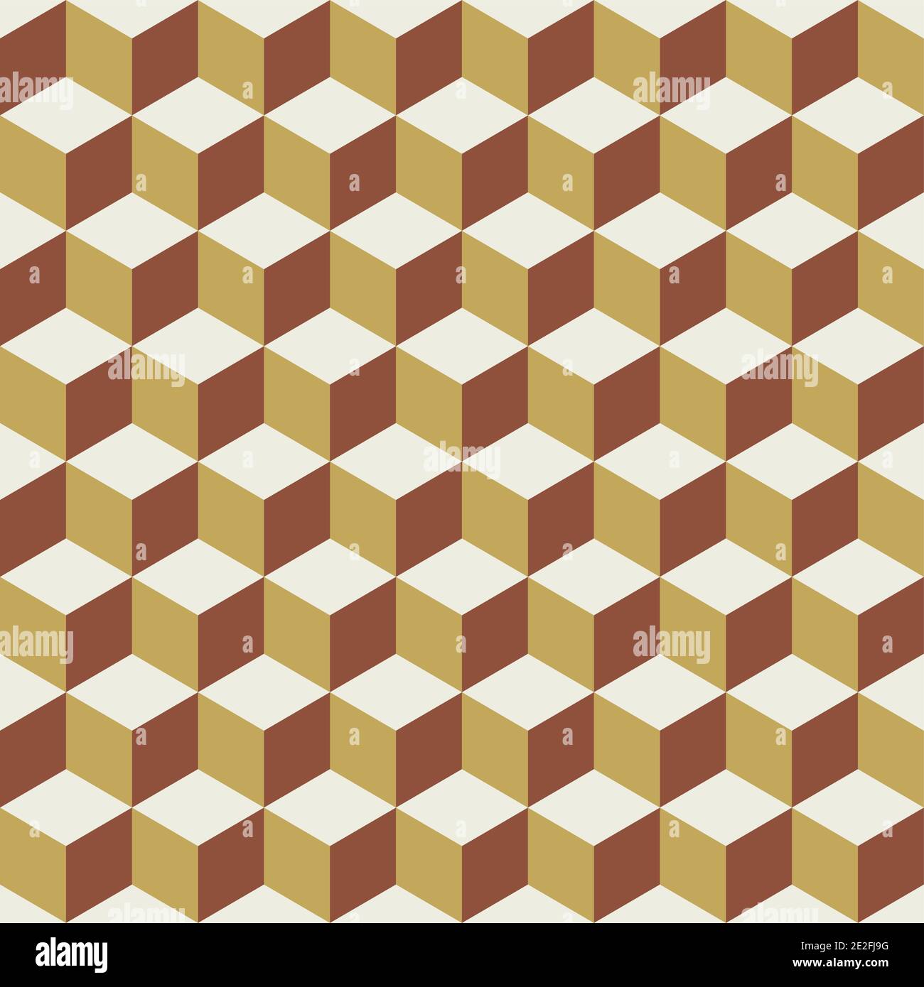 Seamless pattern - abstract multicolored geometric cubes. Perfect color combination background. Stock Vector