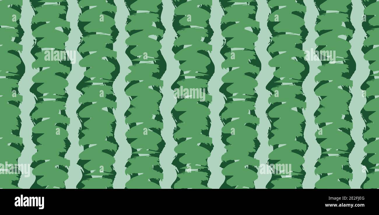 Seamless original pattern. Vertical strip, waves. Vector abstract hand drawing Stock Vector