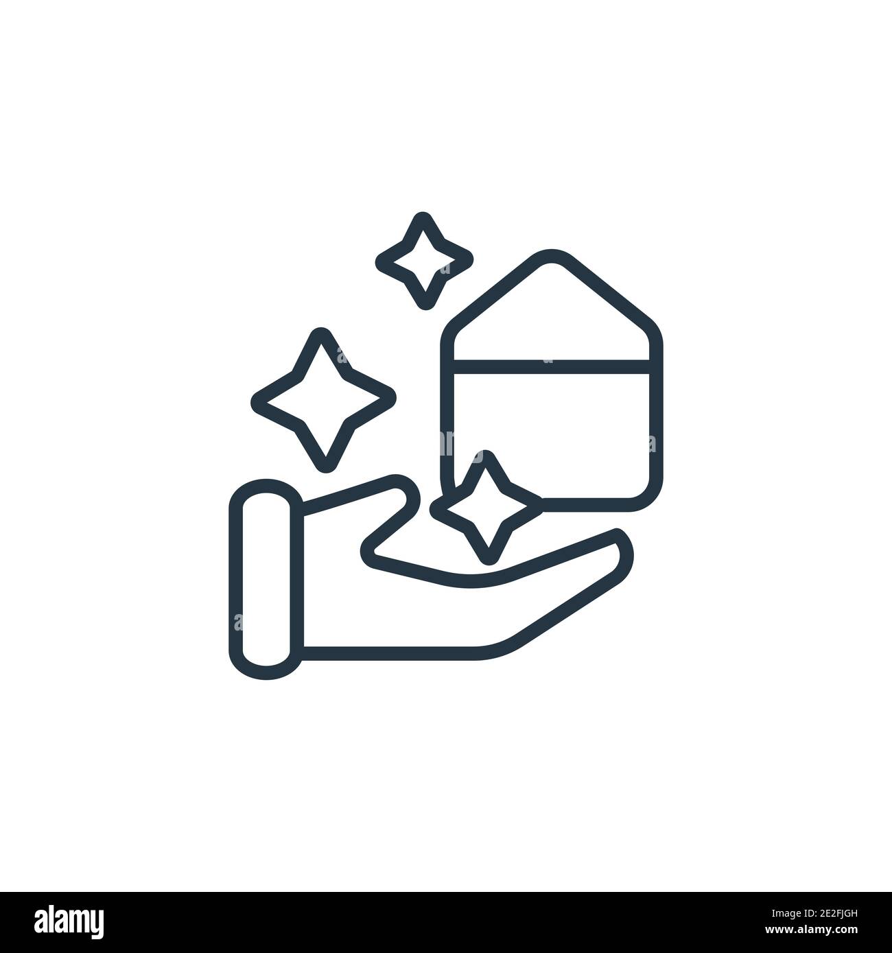 Clean-living outline vector icon. Thin line black clean-living icon, flat vector simple element illustration from editable cleaning concept isolated s Stock Vector
