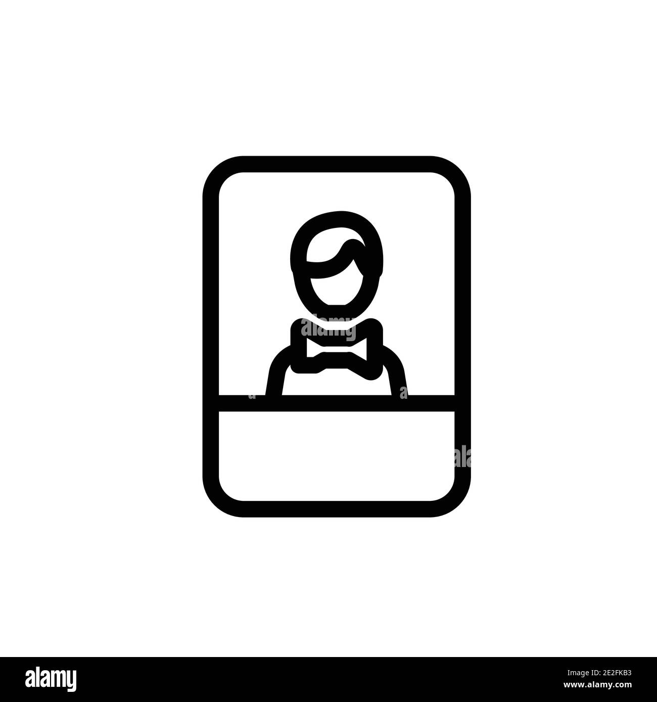 Wedding photo outline vector icon. Thin line black wedding photo icon ...