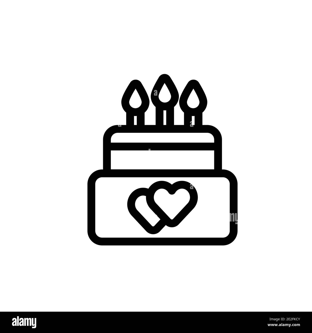 Wedding outline vector icon. Thin line black wedding icon, flat vector ...