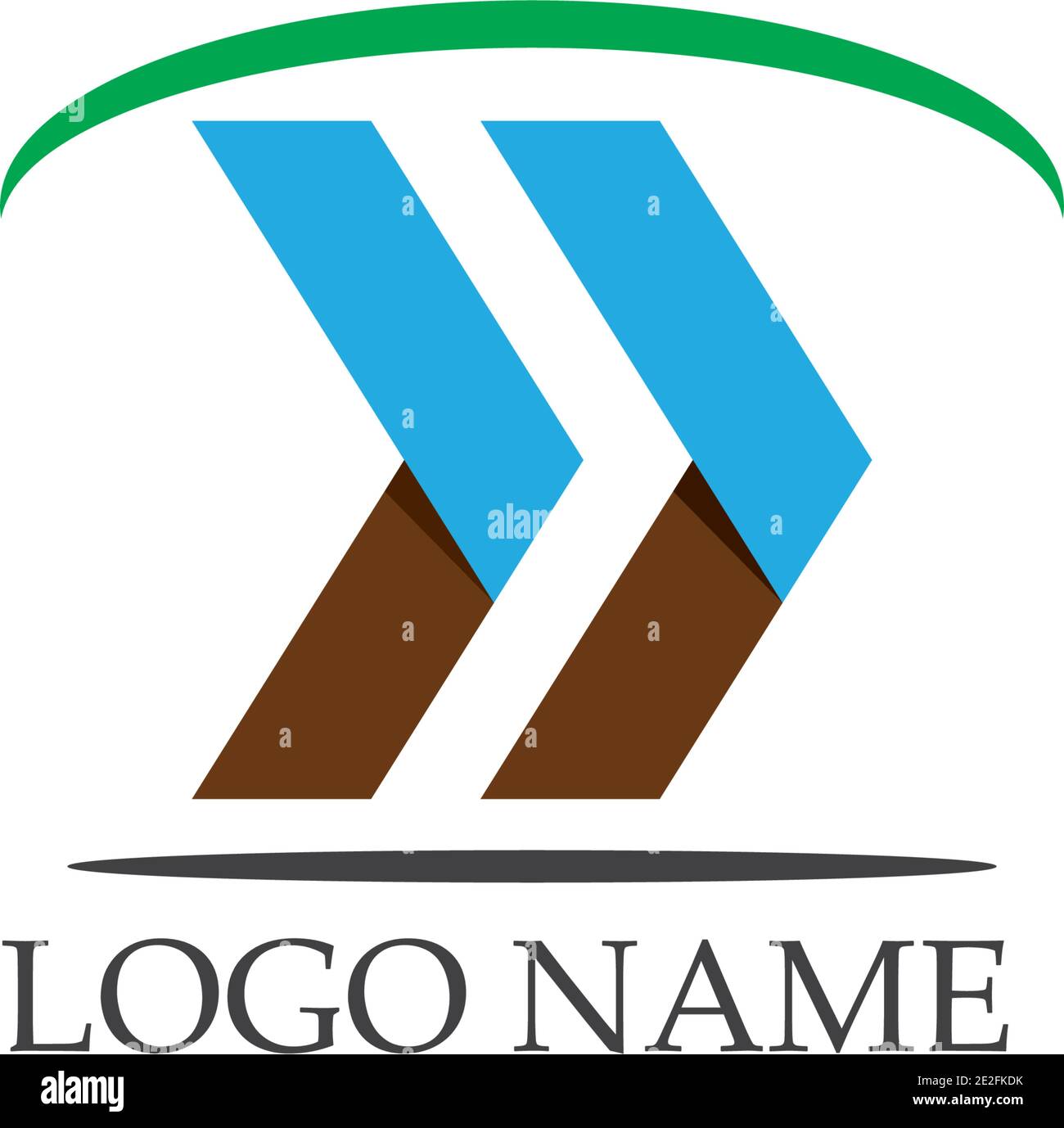 Business arrows logo vector template Stock Vector