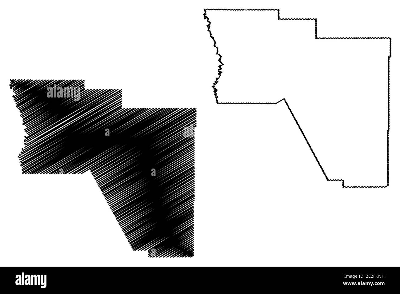 Harding county map Black and White Stock Photos & Images - Alamy