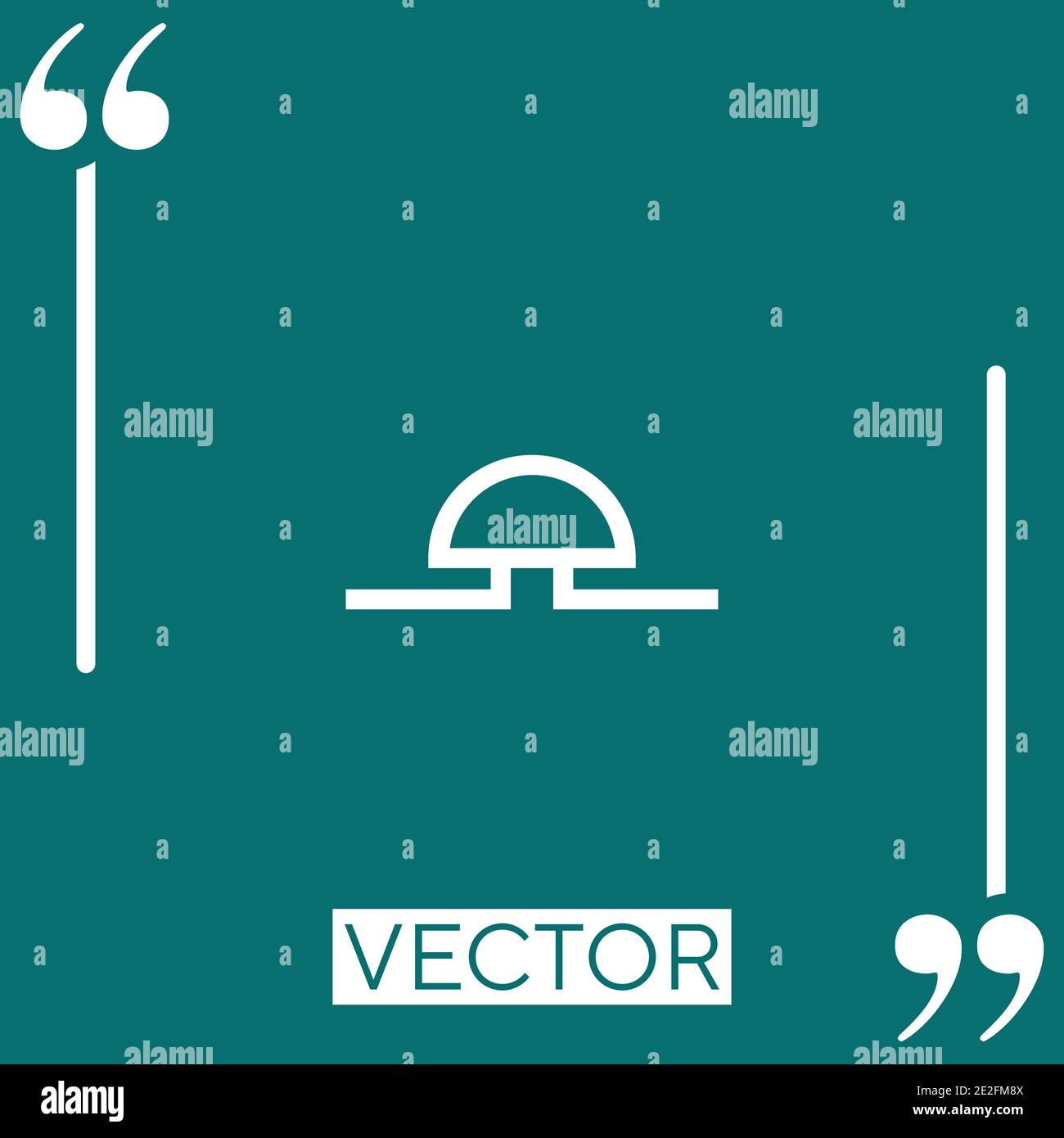 buzzer vector icon Linear icon. Editable stroke line Stock Vector