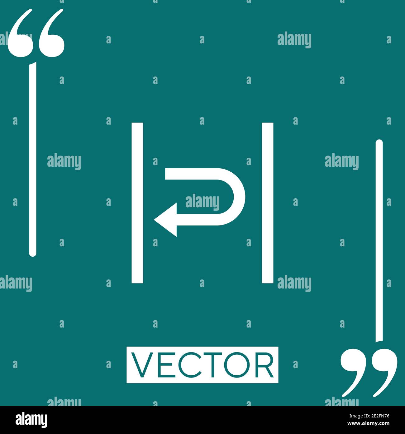 indent vector icon Linear icon. Editable stroke line Stock Vector