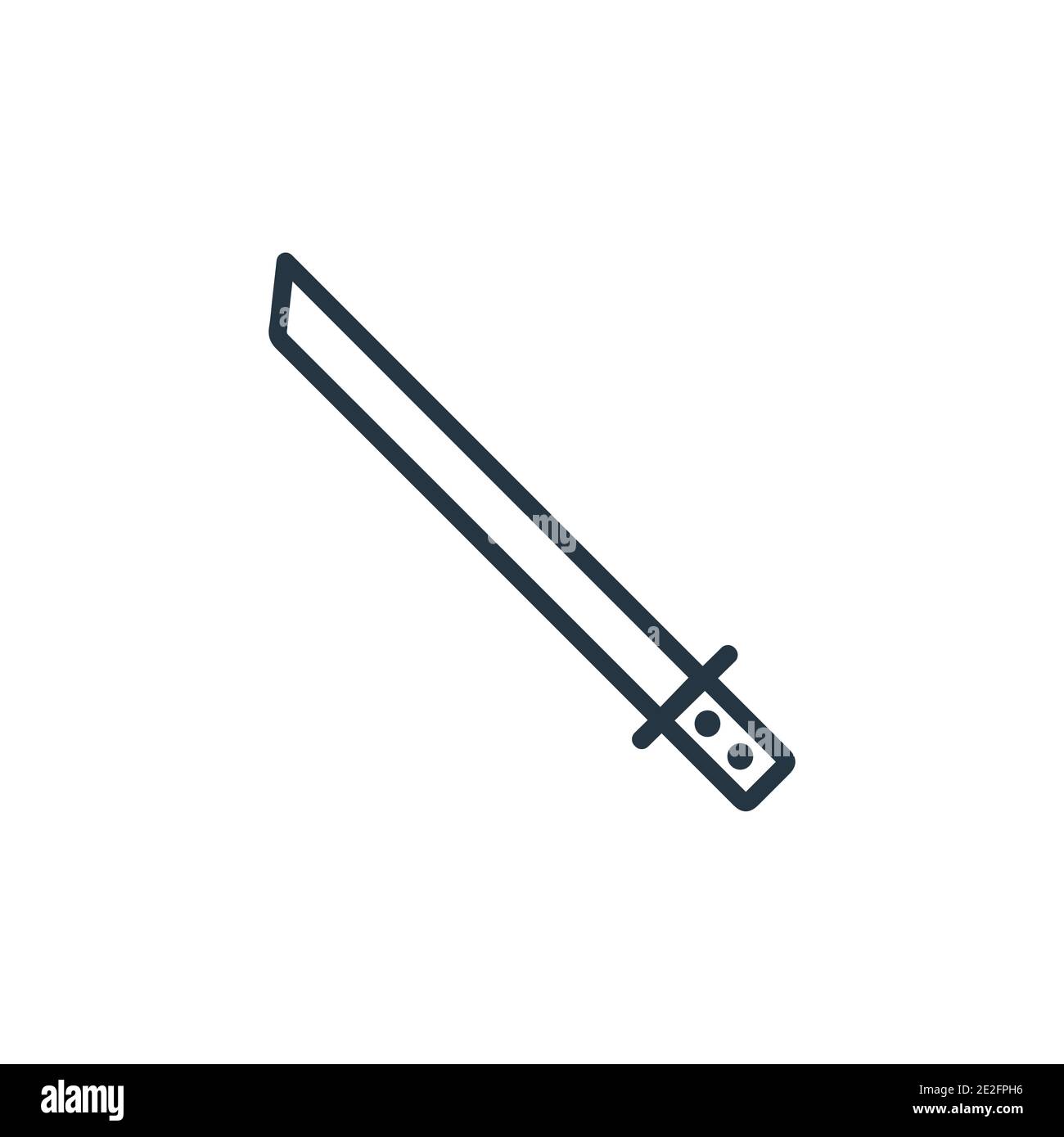 Katana outline vector icon. Thin line black katana icon, flat vector simple  element illustration from editable asian concept isolated on white backgro  Stock Vector Image & Art - Alamy