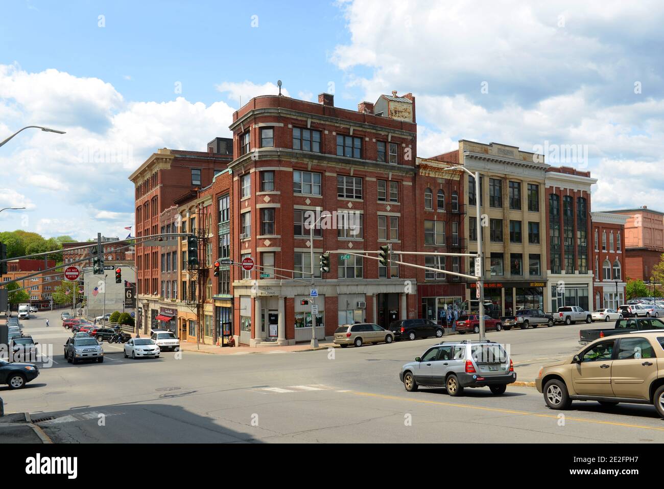 Historic Blocks at State Street and Harlow Street intersection in