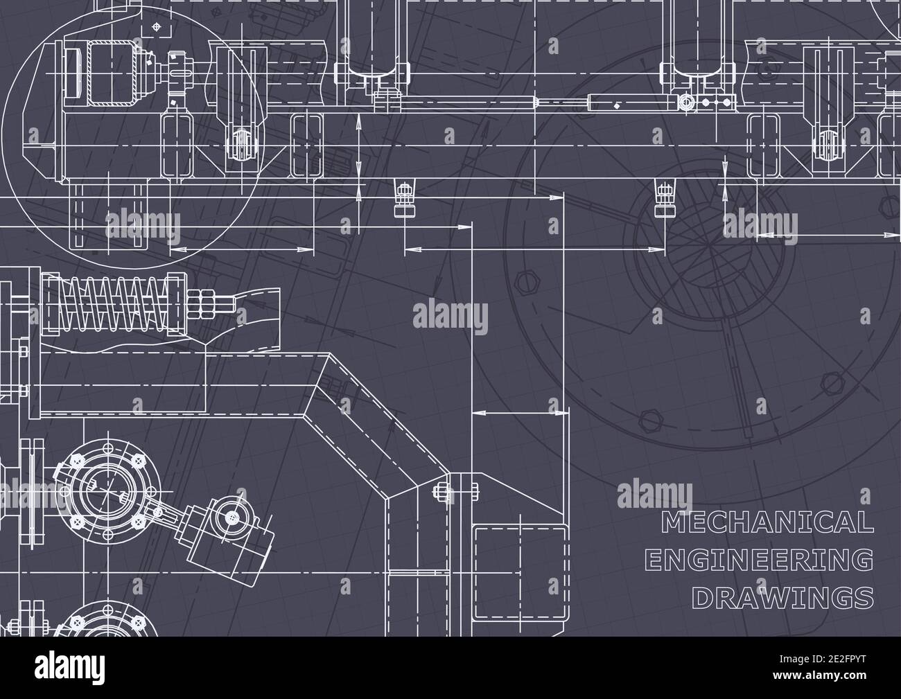 Computer aided design systems. Blueprint, scheme, plan, sketch. Technical  illustrations, backgrounds. Mechanical engineering drawing. Industry Stock  Vector Image & Art - Alamy