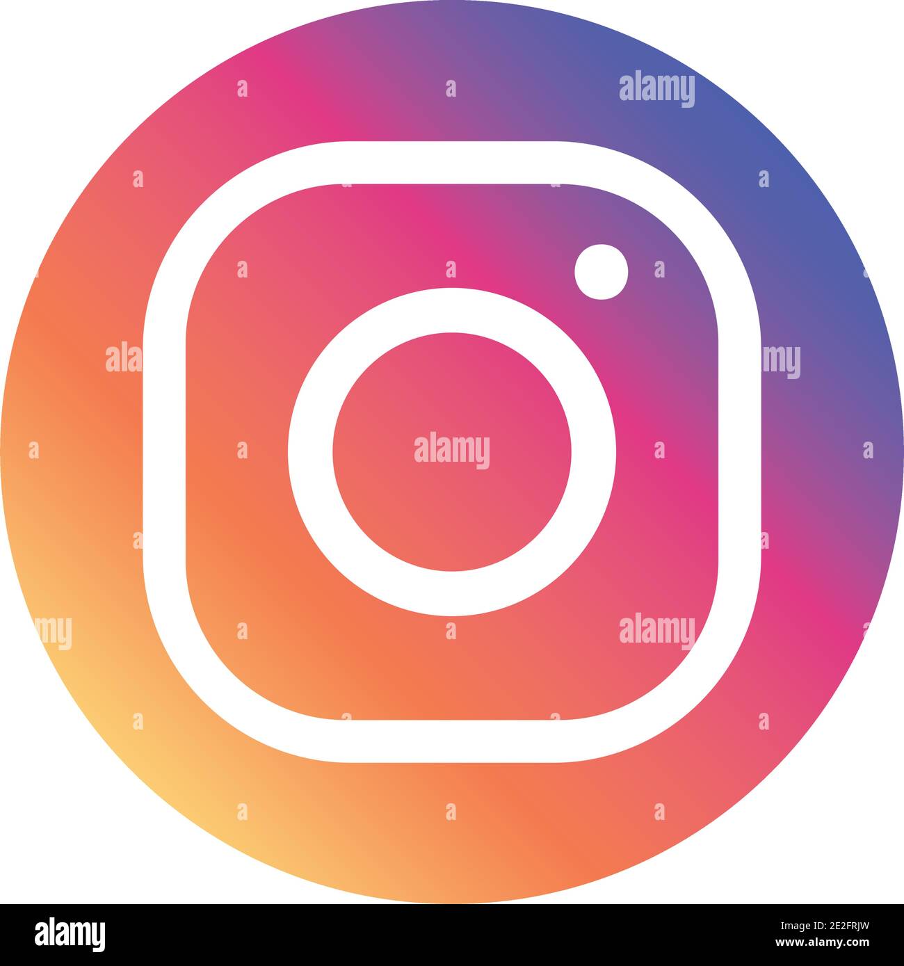 Instagram Logo Symbol Icon Over White Background Colorful Design Vector Illustration Stock Vector Image Art Alamy