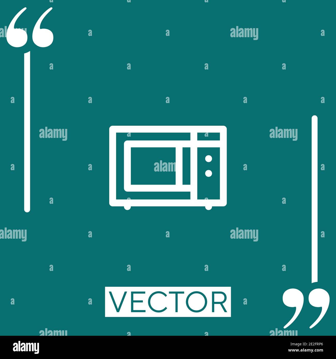 microwave oven vector icon Linear icon. Editable stroked line Stock ...