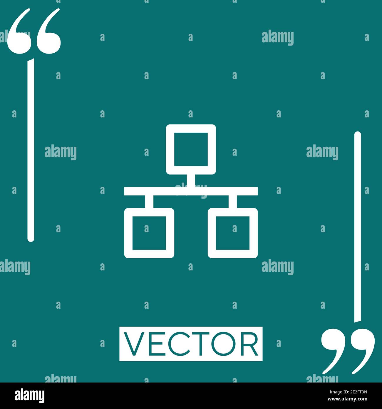 ethernet vector icon Linear icon. Editable stroke line Stock Vector