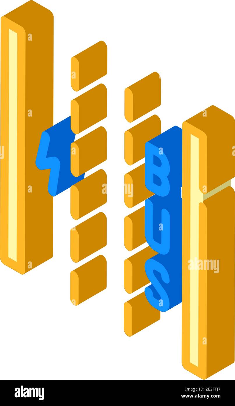 dedicated lane for electric vehicles isometric icon vector illustration ...