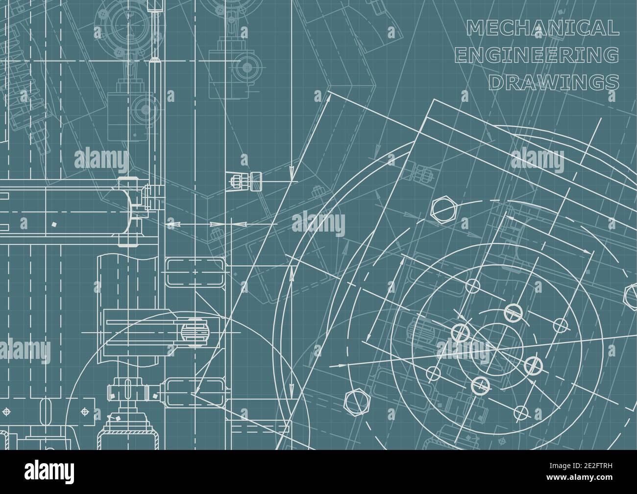 Mechanical instrument making. Technical background. Corporate Identity Stock Vector