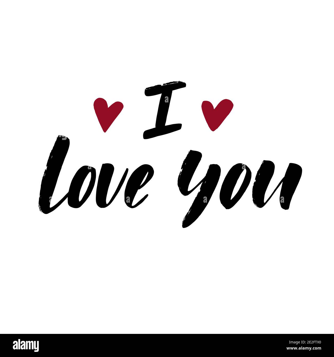 I love you lettering Stock Vector