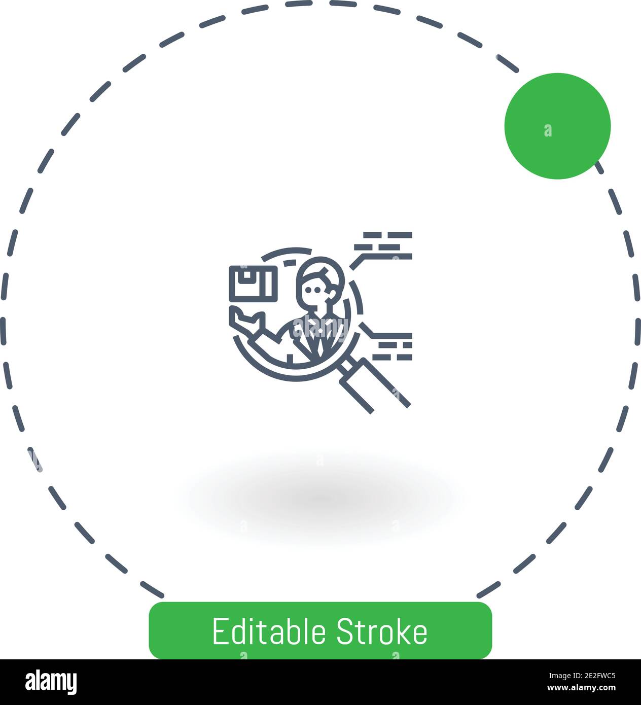 competitor vector icon editable stroke outline icons for web and mobile Stock Vector