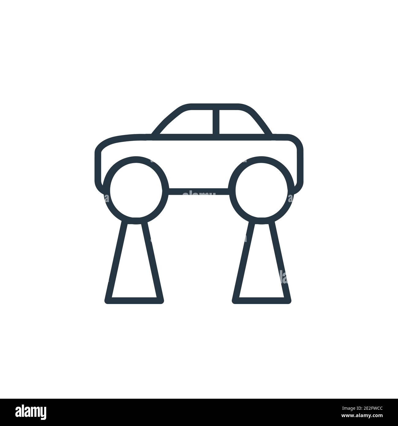 Hover transport outline vector icon. Thin line black hover transport icon, flat vector simple element illustration from editable artificial intellegen Stock Vector