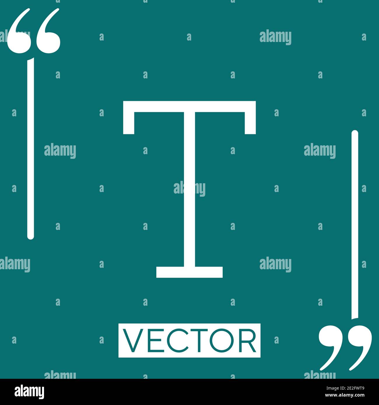 text Linear icon. Editable stroke line Stock Vector