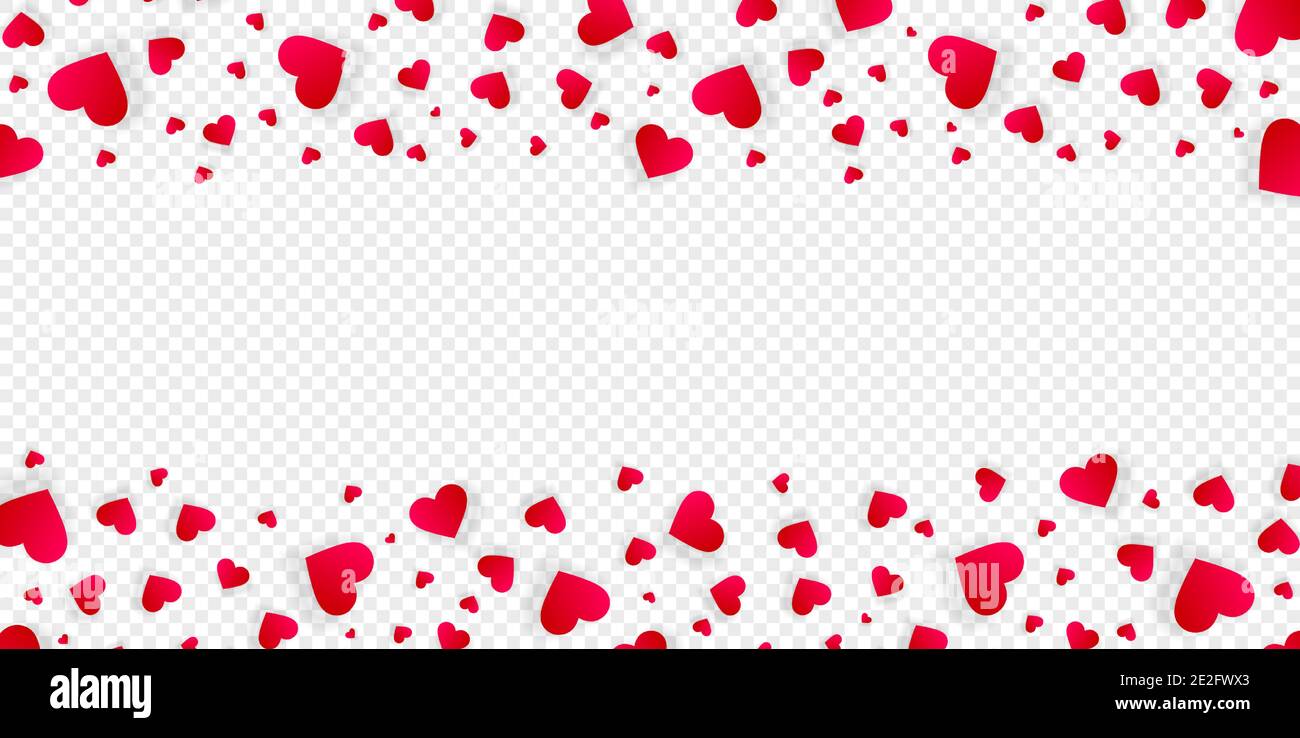 Heart frame vector love banner with red petals Stock Vector