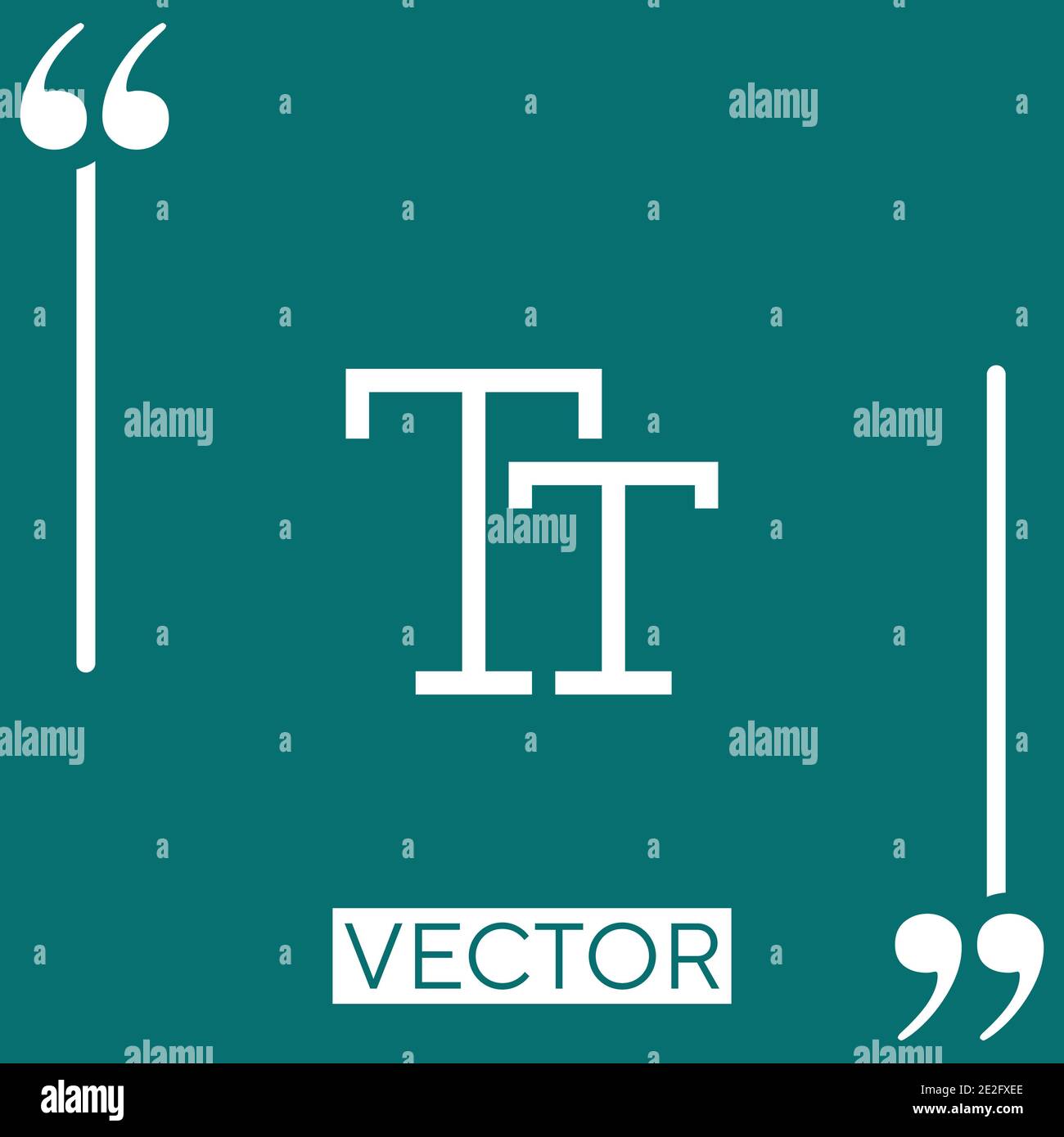 font vector icon Linear icon. Editable stroke line Stock Vector