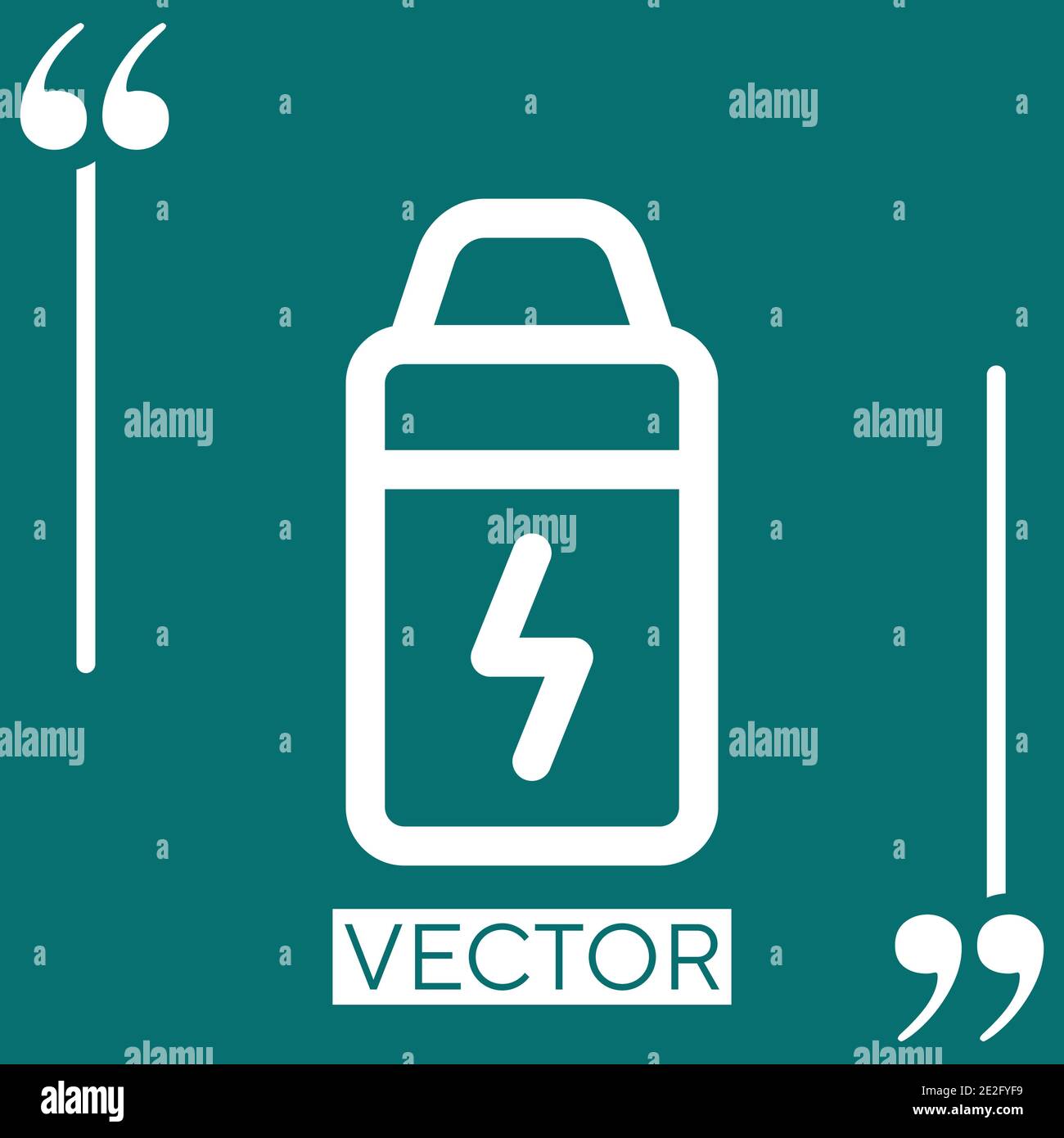 battery status vector icon Linear icon. Editable stroke line Stock Vector