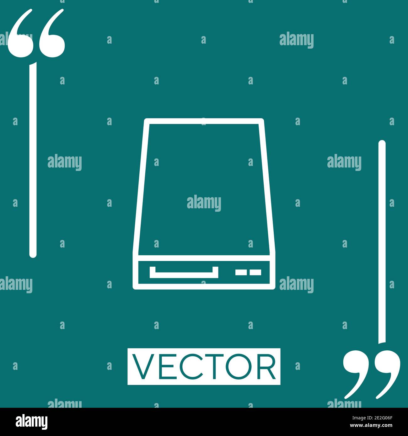 ssd vector icon Linear icon. Editable stroke line Stock Vector