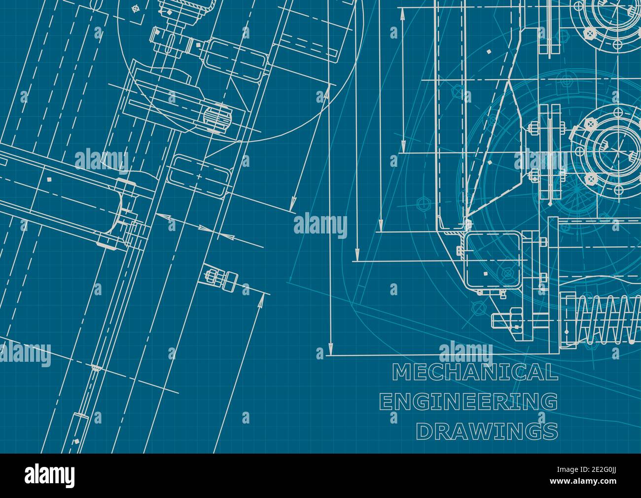 Blueprint. Vector engineering illustration. Corporate style. Mechanical ...