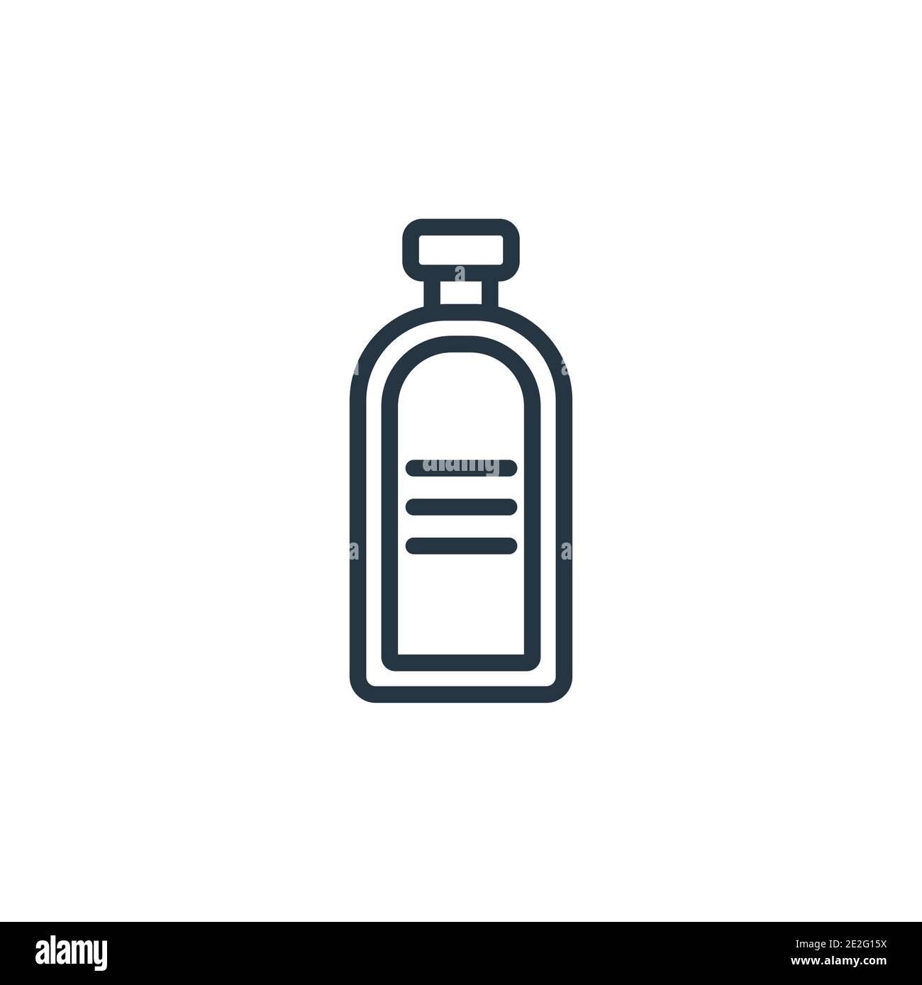 Shampoo bottle outline vector icon. Thin line black shampoo bottle icon ...