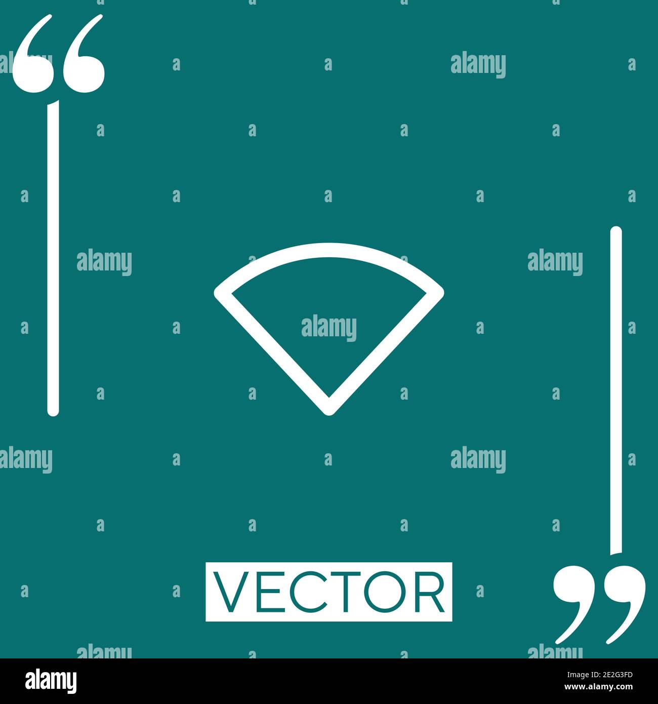 wifi Linear icon. Editable stroke line Stock Vector