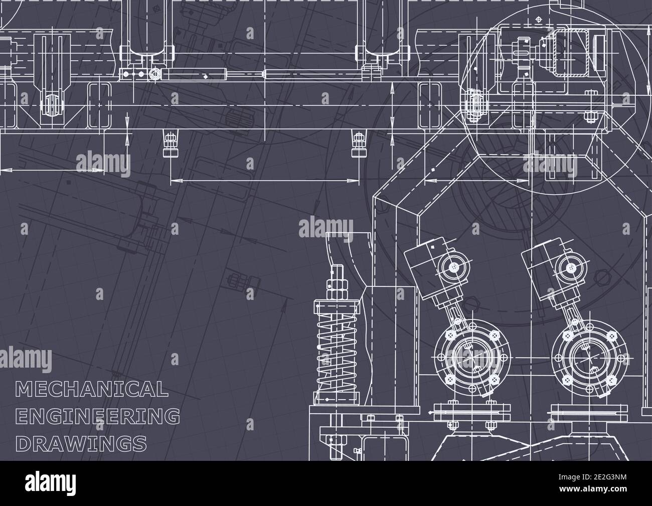 Computer aided design system. Blueprint Stock Vector Image & Art - Alamy