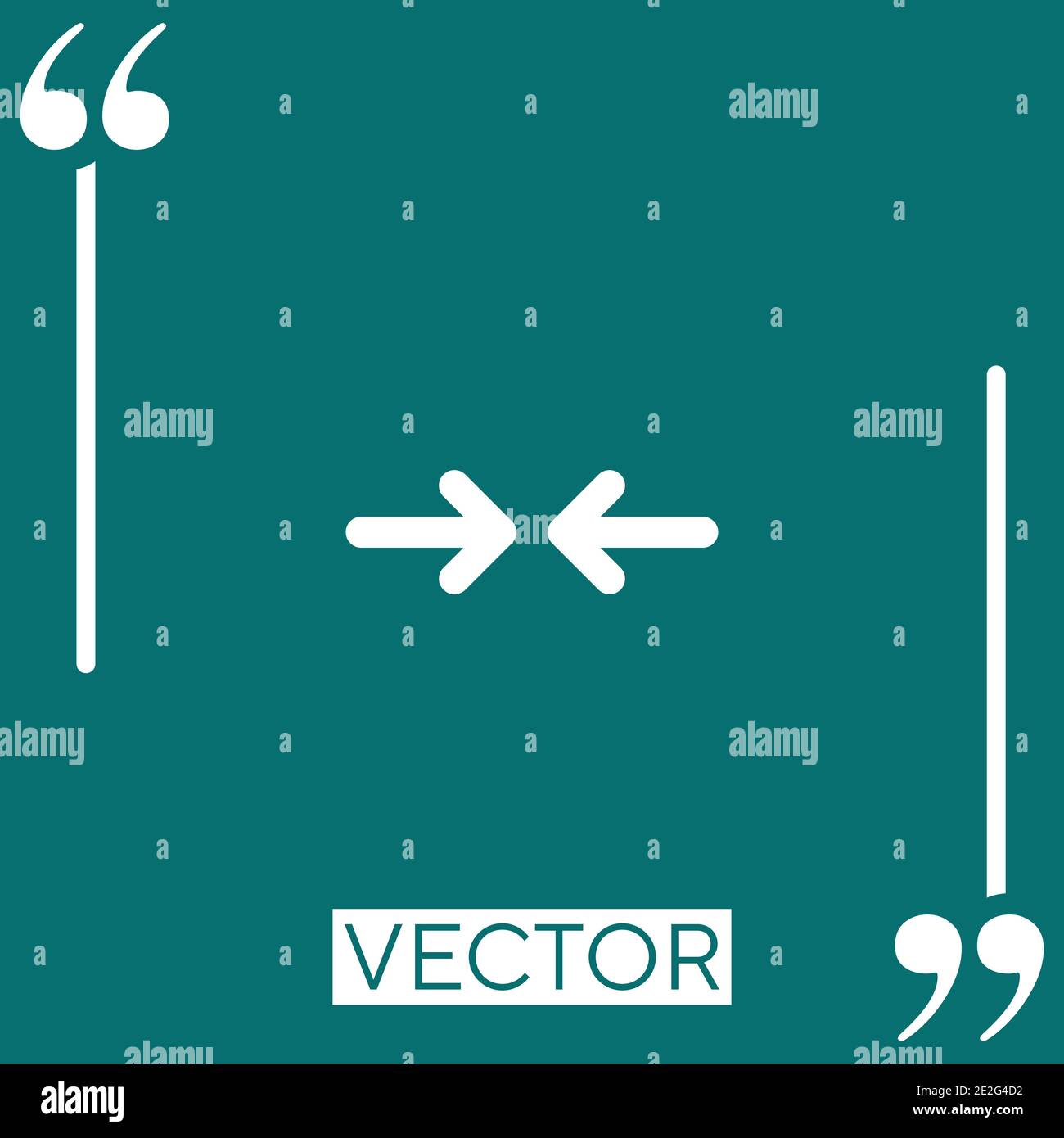 shrink vector icon Linear icon. Editable stroke line Stock Vector