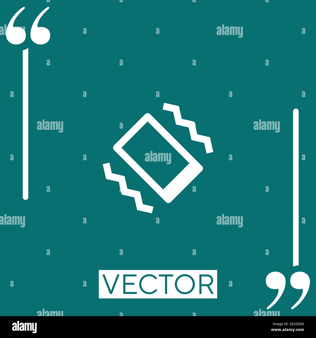 vibration Linear icon. Editable stroke line Stock Vector