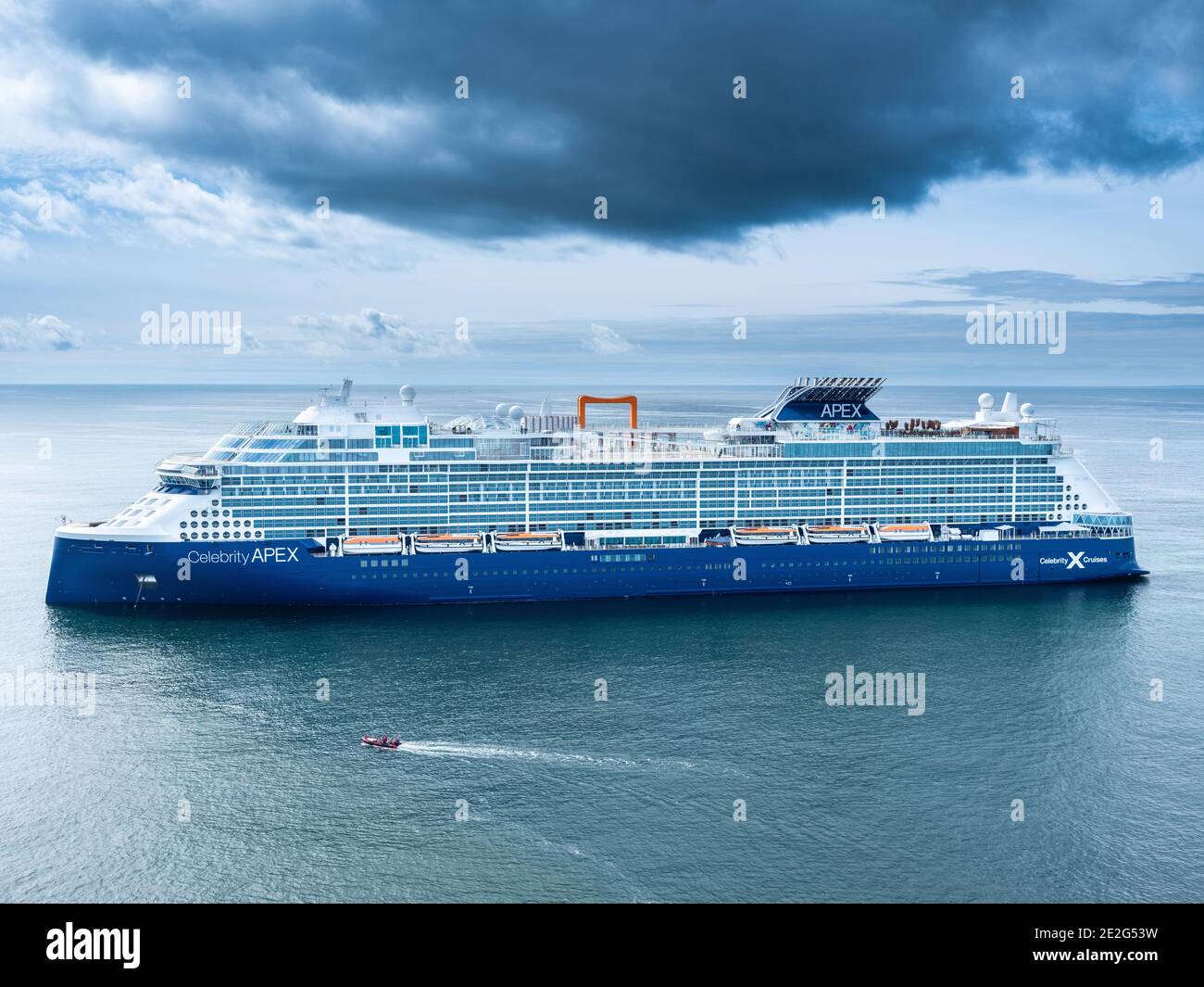 Celebrity Apex Edge Class Cruise Ship Operated By Celebrity Cruises A Subsidiary Of Royal Caribbean Cruises Ltd Here Off The Coast Of Saint Nazair Stock Photo Alamy