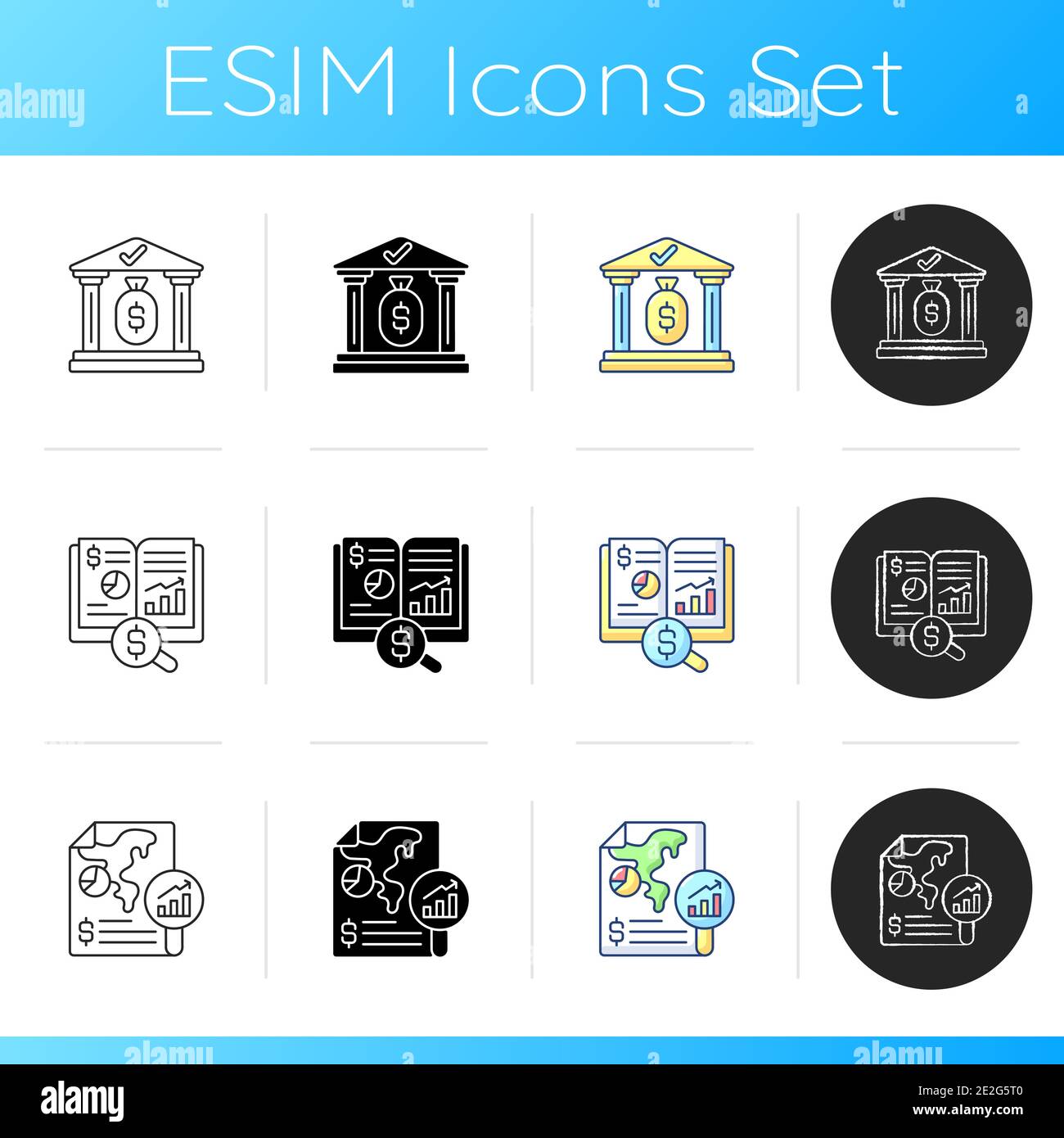 Accounting icons set Stock Vector Image & Art - Alamy