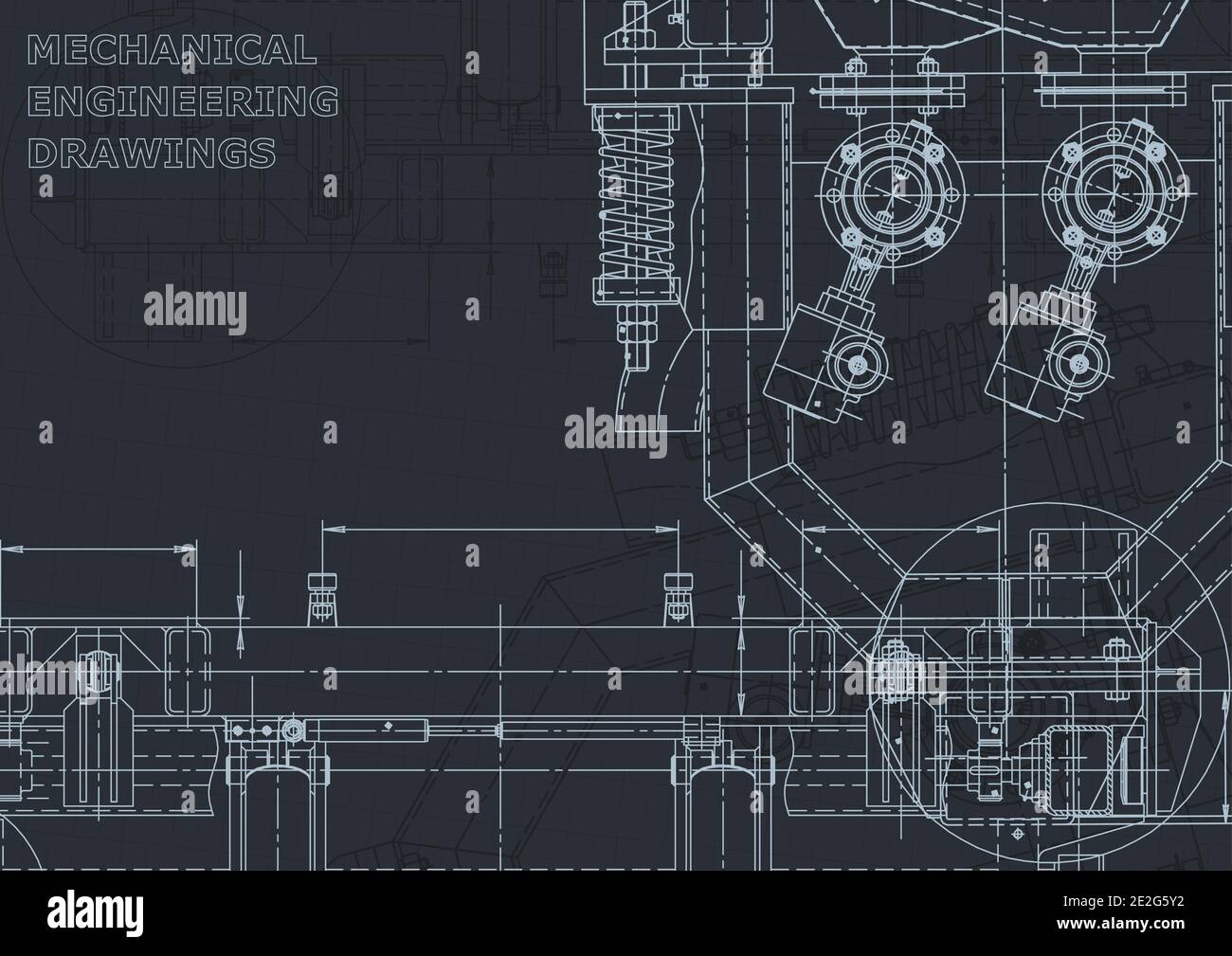 Computer aided design systems. Blueprint, scheme Corporate Identity Stock Vector