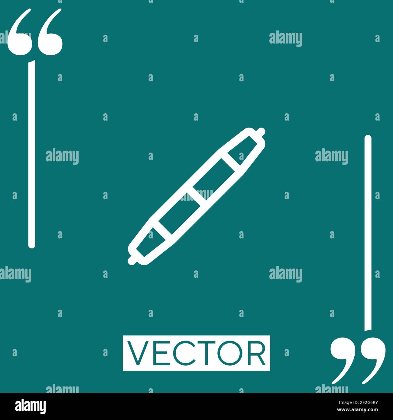 pencil vector icon Linear icon. Editable stroke line Stock Vector