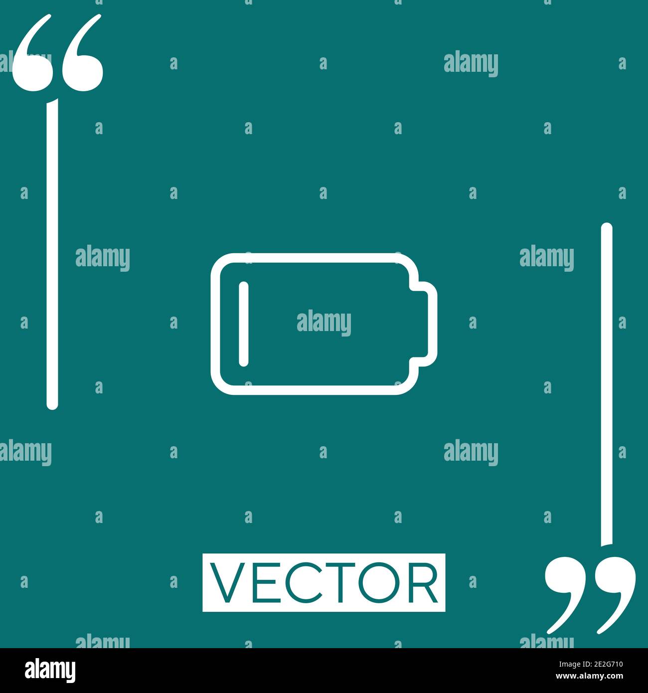 low vector icon Linear icon. Editable stroke line Stock Vector
