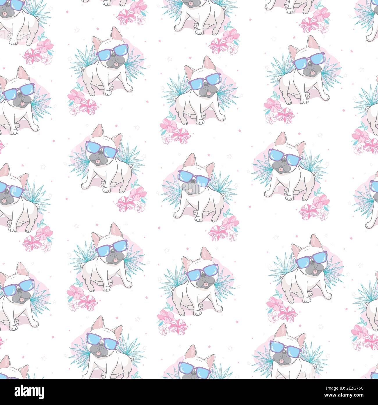 Seamless Pattern With A Black And White Cartoon French Bulldog Puppies In A Glasses On A Pink Background Vector Illustration Stock Vector Image Art Alamy Seamless Pattern With A Black And White Cartoon French Bulldog Puppies In A Glasses On A Pink Background Vector Illustration Stock Vector Image Art Alamy