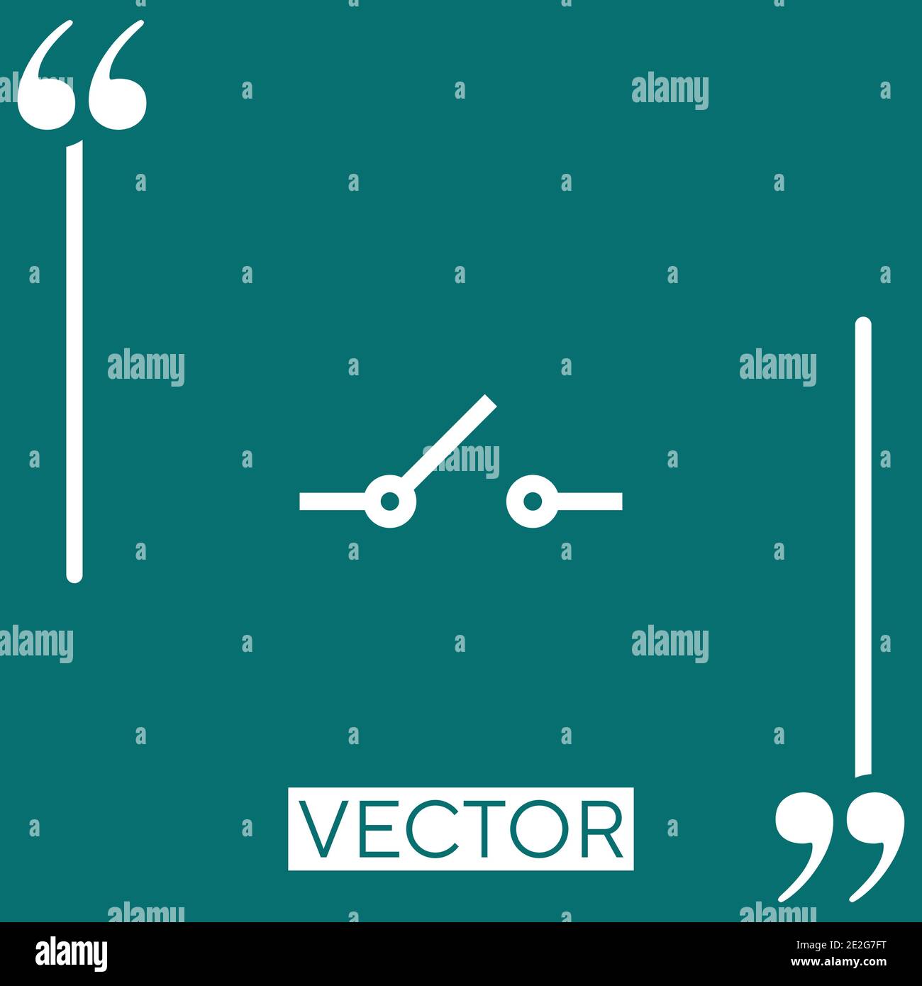switch vector icon Linear icon. Editable stroke line Stock Vector